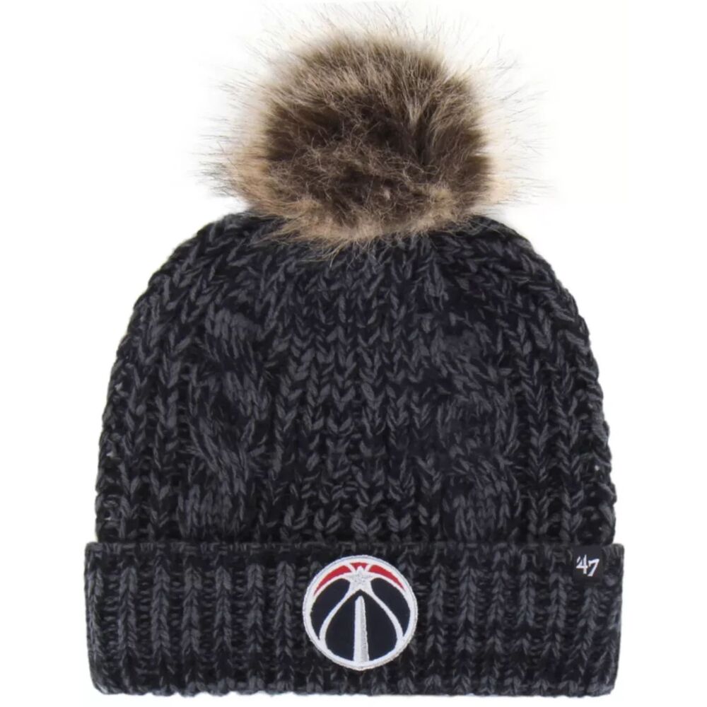 '47 Women's Washington Wizards Black Meeko Cuffed Knit Beanie